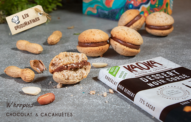 recette whoopies chocolat cacahuetes